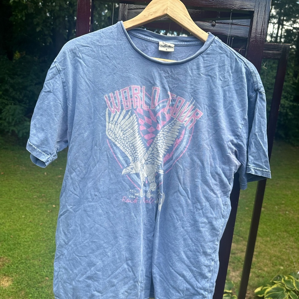 World Tour Graphic Blue T-Shirt